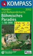 Carta escursionistica n. 2052. Repubblica Ceca. Böhmisches/Paradies 1:50.000. Adatto a GPS. DVD-ROM digital map edito da Kompass