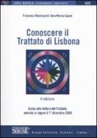 Conoscere il trattato di Lisbona di Francesco Mastronardi, Anna M. Spanò edito da Edizioni Giuridiche Simone