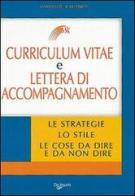 Curriculum vitae e lettera di accompagnamento di Mariangela Rustico edito da De Vecchi