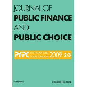 Journal of public finance and public choice (2009) vol. 2-3