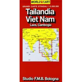 Tailandia. Vietnam. Laos. Cambogia 1:2.000.000
