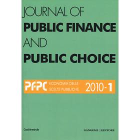 Journal of public finance and public choice (2010)