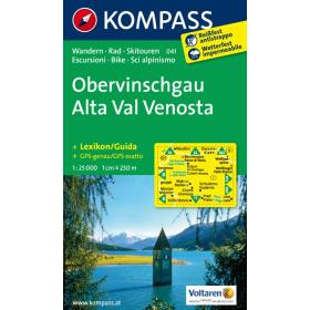 Carta escursionistica n. 041. Alta val Venosta 1:25.000. Adatto a GPS. Digital map. DVD-ROM