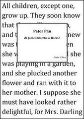 Ebook Peter Pan di James Matthew Barrie edito da Nisaba Editore