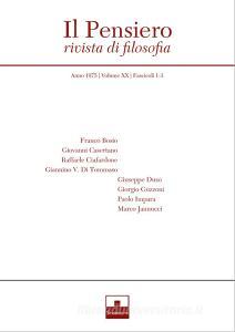 Ebook Pensiero (1975/1-3) Il di Franco Bosio, Giovanni Casertano, Raffaele Ciafardone, Giannino Di Tommaso, Giuseppe Duso, Giorgio Guzzoni, Paolo Impara, Marco Jannucci edito da Inschibboleth Edizioni