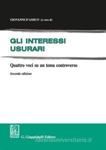 Gli interessi usurari. Quattro voci su un tema controverso.pdf