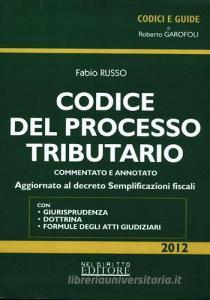 Codice Del Processo Tributario - 