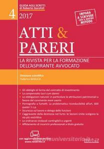 Atti & pareri. La rivista per la formazione dellaspirante avvocato (2017) vol.4.pdf