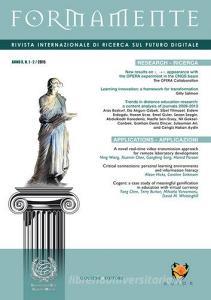 Formamente. Rivista internazionale sul futuro digitale (2015). Ediz. italiana e inglese vol. 1-2 Formamente. Rivista internazionale sul futuro digitale (2015). Ediz. italiana e inglese vol. 1-2