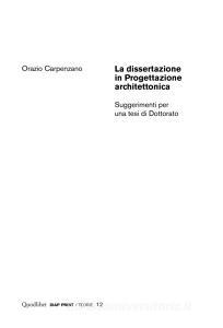 La dissertazione in progettazione architettonica. Suggerimenti per una tesi di dottorato.pdf