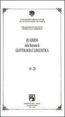 Quaderni della sezione di glottologia e linguistica. Università degli studi di Chieti «G. DAnnunzio».pdf