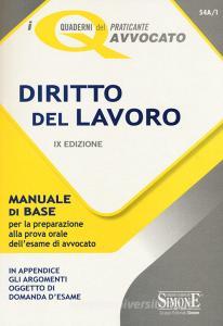 Diritto del lavoro. Manuale di base per la preparazione alla prova orale dellesame di avvocato.pdf