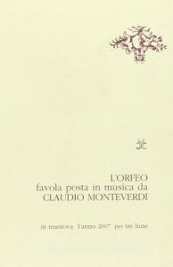 L Orfeo. Favola posta in musica da Claudio Monteverdi.pdf