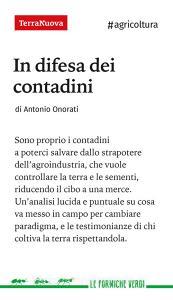 Ebook In difesa dei contadini di antonio onorati edito da Terra Nuova Edizioni
