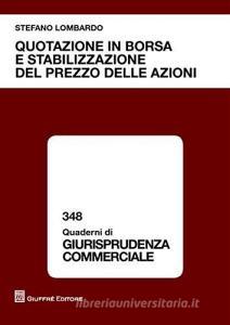 Quotazione in borsa e stabilizzazione del prezzo delle azioni.pdf