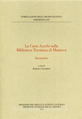 Le carte Acerbi nella biblioteca teresiana di Mantova. Inventario.pdf