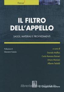 Il filtro dellappello. Saggi, materiali e provvedimenti.pdf