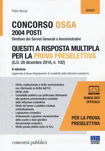 Concorso DSGA 2004 posti. Quesiti a risposta multipla per la prova preselettiva. Con aggiornamento online.pdf