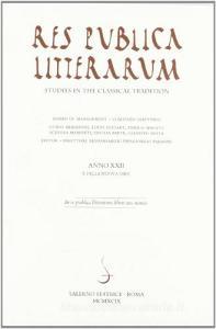 Res publica litterarum. Studies in the classical tradition vol.22.pdf