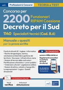 Ebook Concorso per 2200 Funzionari RIPAM coesione. 1140 Specialisti tecnici (Cod. B.6) di AA. VV. edito da EdiSES Edizioni
