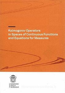Kolmogorov operators in spaces of continuous functions and equations for measures.pdf