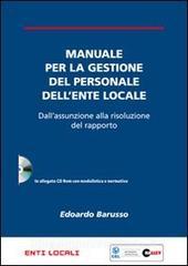 Manuale Per La Gestione Del Personale Dell'ente Locale. Dall'assunzione ...