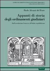 Appunti di storia degli ordinamenti giudiziari. Dallassolutismo francese allItalia repubblicana.pdf
