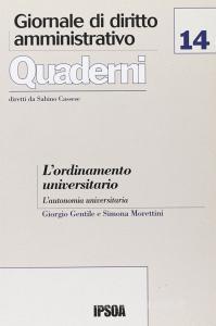 L ordinamento universitario. Lautonomia universitaria.pdf