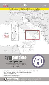 Avioportolano. VFR flight chart LI 5 Italy south. Ediz. bilingue.pdf
