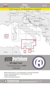 Avioportolano. VFR flight chart LI 6 Italy Sicily. Ediz. bilingue.pdf