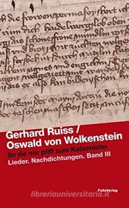 So sie mir pfiff zum Katzenloh. Lieder. Nachdichtungen vol.3.pdf