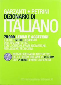Dizionario di italiano Garzanti-Petrini. Nuovo dizionario interattivo della lingua italiana. Con CD-ROM.pdf