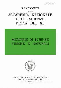 Memorie di scienze fisiche e naturali. Serie V. Rendiconti della Accademia Nazionale delle Scienze detta dei XL (2018) vol.42.2.pdf