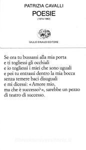 Ebook Poesie (1974-1992) di Cavalli Patrizia edito da Einaudi