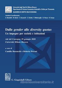 Ebook Dalle gender alle diversity quotas - e-Book di Camilla Buzzacchi, Roberta Provasi edito da Giappichelli Editore
