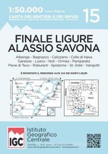 Carta n. 15 Finale Ligure, Alassio, Savona 1:50.000. Carta dei sentieri e dei rifugi.pdf