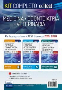 EdiTEST. Kit completo medicina, odontoiatria, veterinaria. Teoria, esercizi svolti, prove ufficiali commentate e simulazioni desame per i test di accesso. Con e-boo.pdf