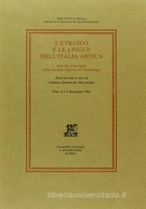L etrusco e le lingue dellItalia antica. Atti del Convegno (Pisa, 8-9 dicembre 1984).pdf