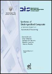 Synthesis of underspecified composite e-services based on automated reasoning. Ediz. italiana e inglese.pdf