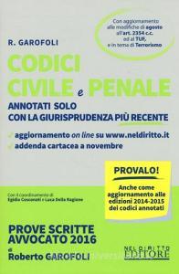 Codice civile e penale. Annotati solo con la giurisprudenza più recente. Con aggiornamento online.pdf