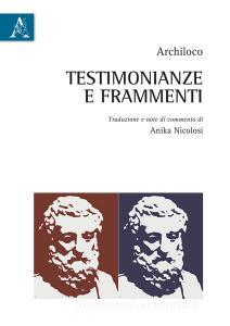 Testimonianze e frammenti. Testo italiano a fronte.pdf