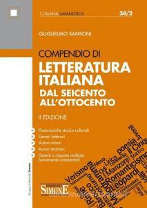 Compendio di letteratura italiana. Dal Seicento allOttocento.pdf