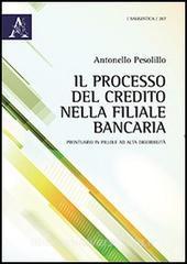 Il processo del credito nella filiale bancaria. Prontuario in pillole ad alta digeribilità.pdf