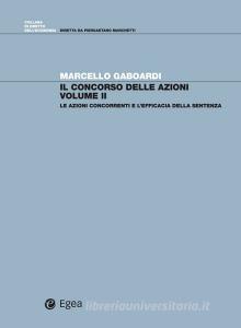 Ebook Il concorso delle azioni - vol. 2 di Marcello Gaboardi edito da Egea