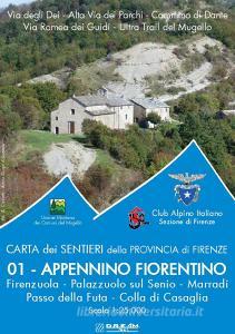 Carta dei sentieri della provincia di Firenze. Appennino Fiorentino. Firenzuola-Palazzuolo sul Senio-Marradi-Passo della Futa-Colla di Casaglia. Scala 1:25.000.pdf