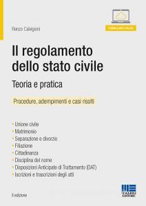 Il regolamento dello stato civile. Teoria e pratica. Manuale operativo.pdf