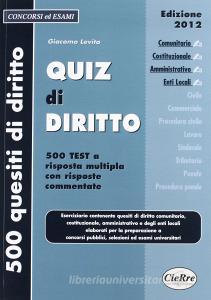 Quiz di diritto. Diritto comunitario, costituzionale, amministrativo, enti locali.pdf
