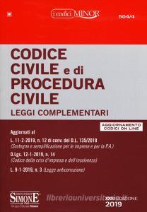 Codice civile e di procedura civile. Leggi complementari. Con aggiornamento online.pdf