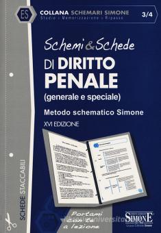 Schemi & Schede Di Diritto Penale (generale E Speciale). Metodo ...