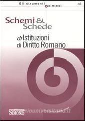 Schemi Schede Di Istituzioni Di Diritto Romano Edizioni Giuridiche Simone Libreria Universitaria